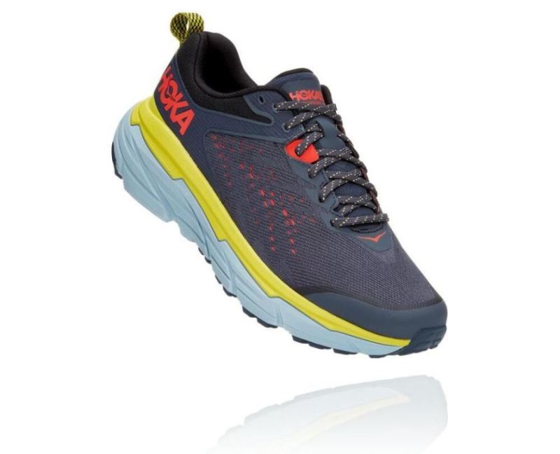 Hoka Challenger ATR 6 pour homme Bleu ombré / Vert brillant