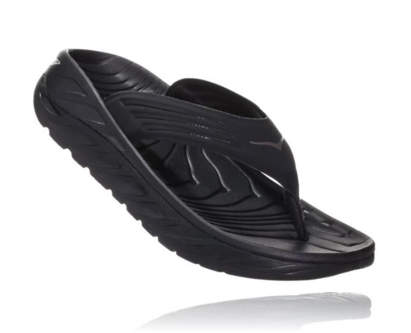 Hoka ORA Recovery Flip 2 pour femme Noir/Gris mouette foncé