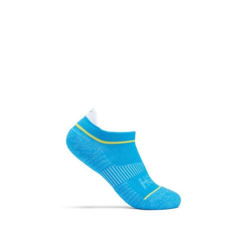 Chaussettes de course invisibles Hoka pour femme Bleu diva / Citrus