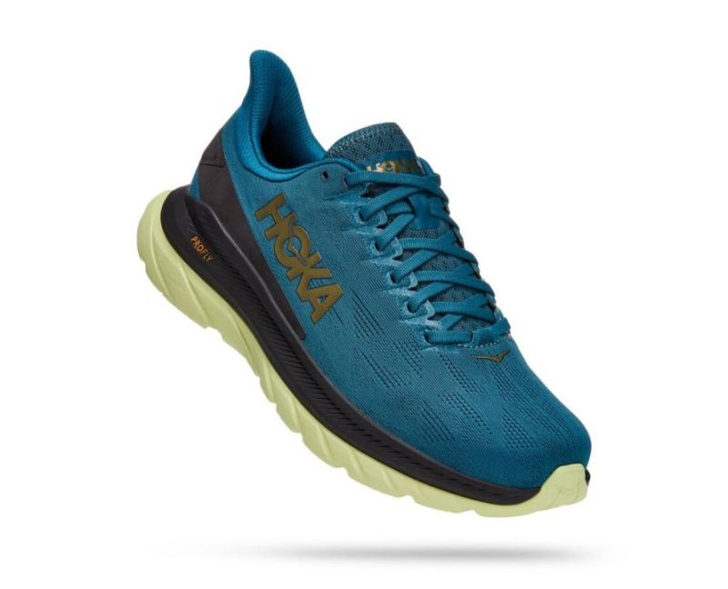 HOKA MACH 4 POUR HOMMES BLEU CORAIL / NOIR