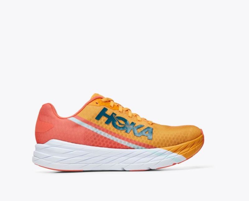 Hoka Rocket X pour hommes - Jaune radieux / Camélia