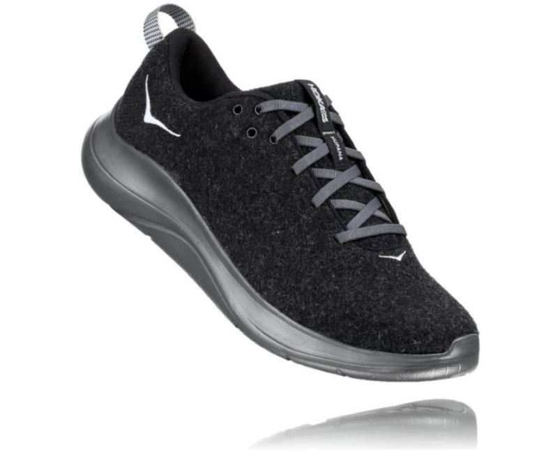 Hoka Hupana Flow Wool pour homme Noir / Dark Shadow