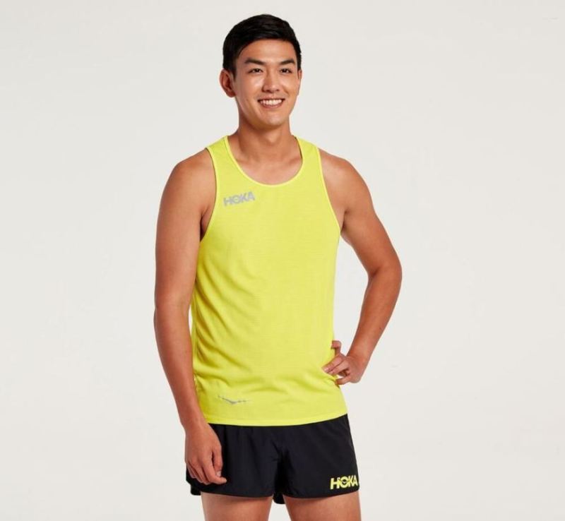 Hoka Singlet Citrus pour homme