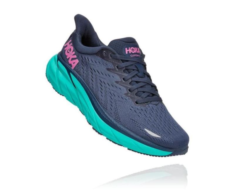 Chaussures Hoka Clifton 8 pour hommes Outer Space / Atlantis