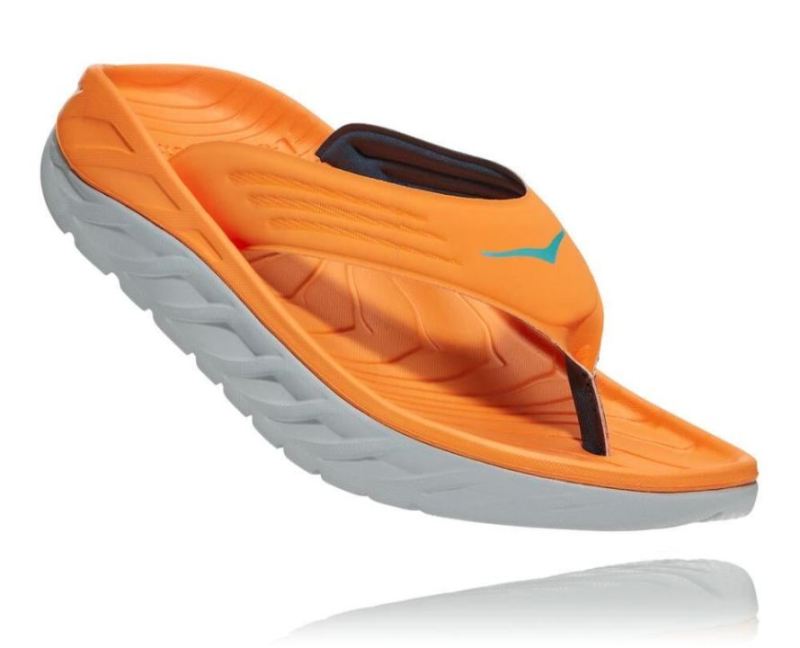 Hoka ORA Recovery Flip 2 pour homme Blazing Orange / LunarRock