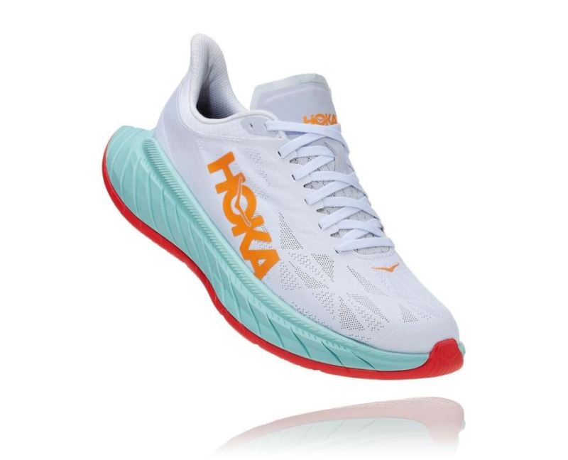 HOKA CARBON X 2 POUR FEMMES BLANC / BLAZINGORANGE