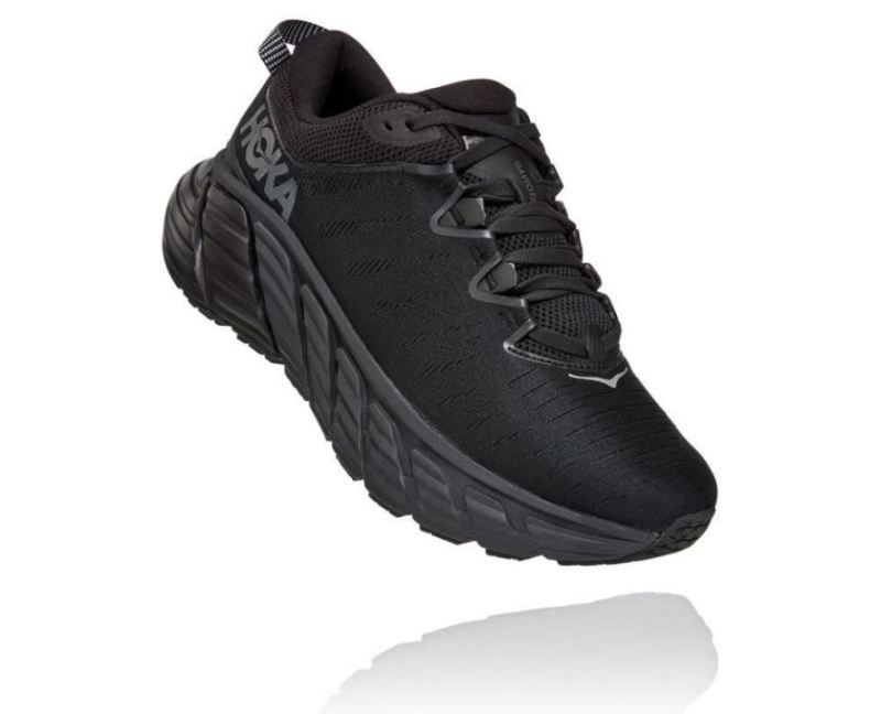 Chaussures de course sur route Hoka Gaviota 3 pour femme, noir/noir