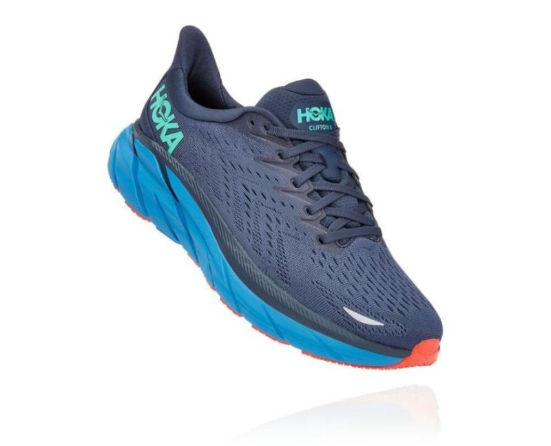 Clifton 8 pour femme de Hoka Outer Space / Vallarta Blue