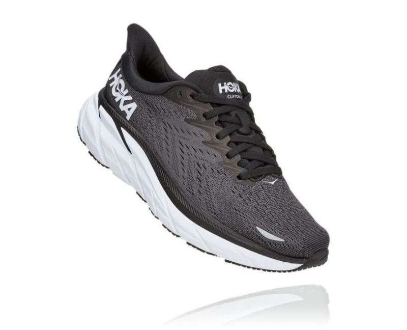 Hoka Clifton 8 pour homme Black / White