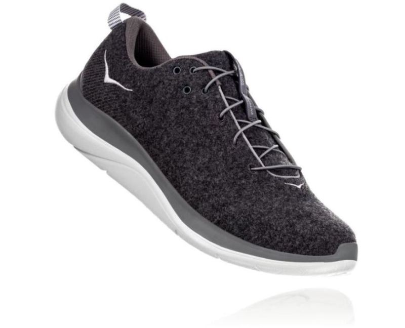 Hoka Hupana Flow Wool Dark Shadow / Charcoal Gray