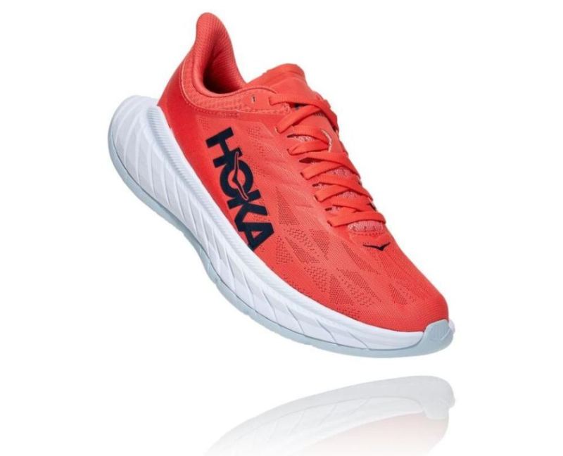 Hoka Carbon X 2 pour femme Hot Coral / Black Iris