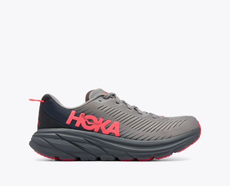 Chaussures Hoka Rincon 3 pour femme - Sharkskin / Diva Pink