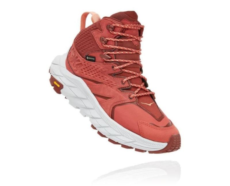 Hoka Anacapa Mid GORE-TEX Femme Sauce piquante / Cerise acajou