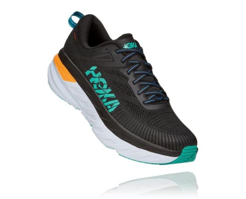 Hoka Bondi 7 pour homme Noir / Atlantis