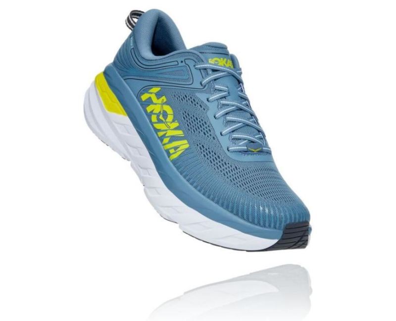 Hoka Bondi 7 Provincial Blue / Citrus pour homme