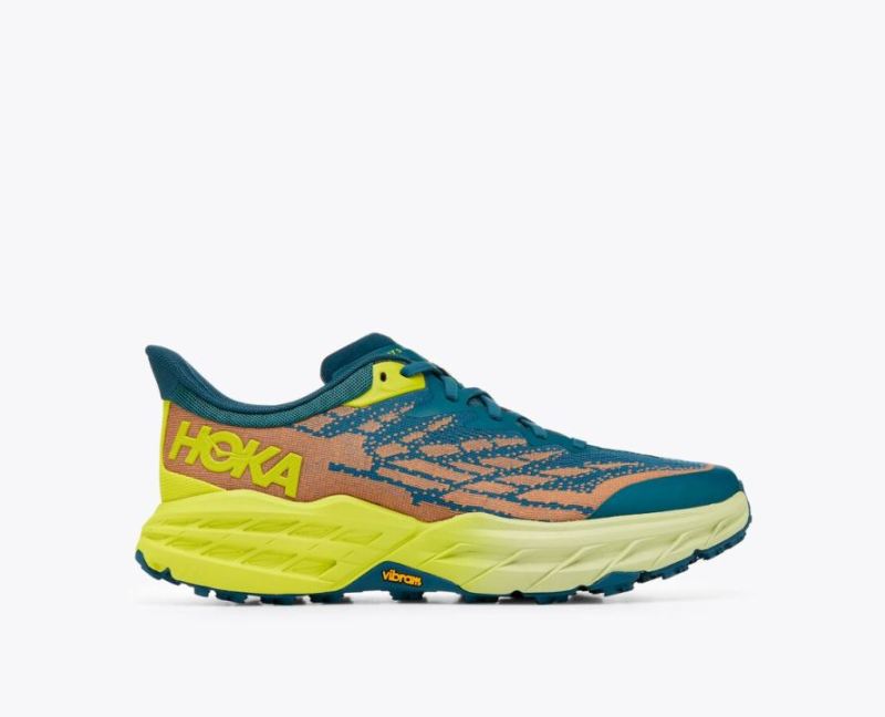 Hoka Speedgoat 5 pour homme - Bleu corail / Evening Primrose