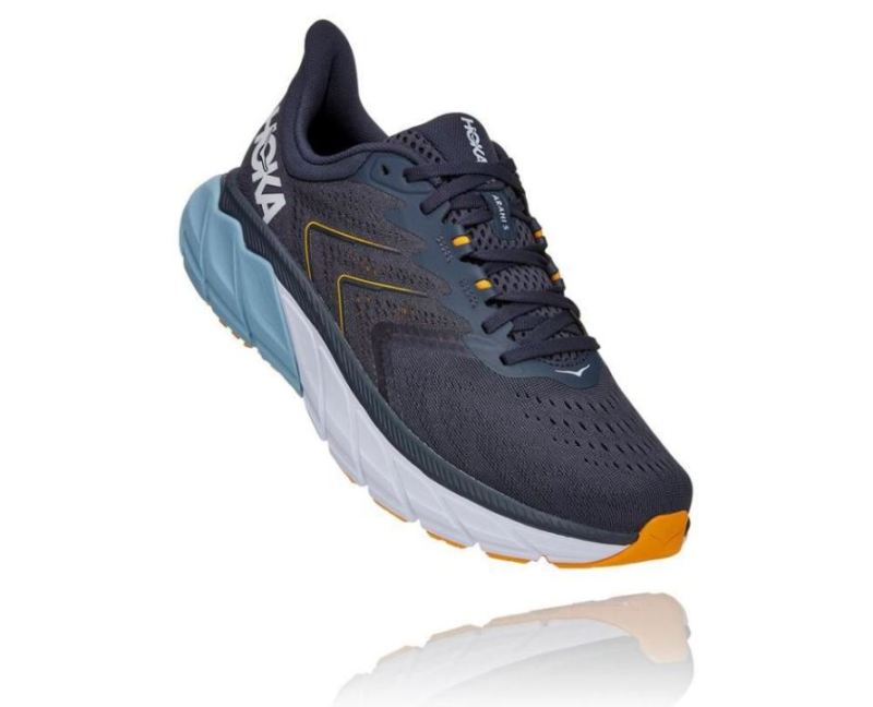 Chaussure de course à pied Hoka Arahi 5 pour homme Ombre Blue / Blue Fog