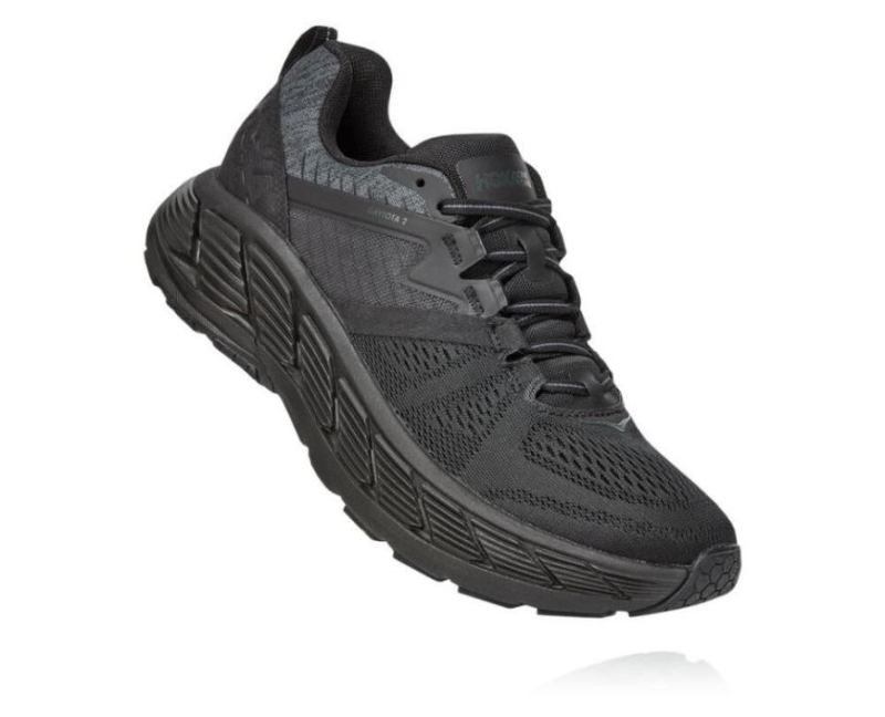 Hoka Gaviota 2 Road Running Shoe pour femme Black / Dark Shadow