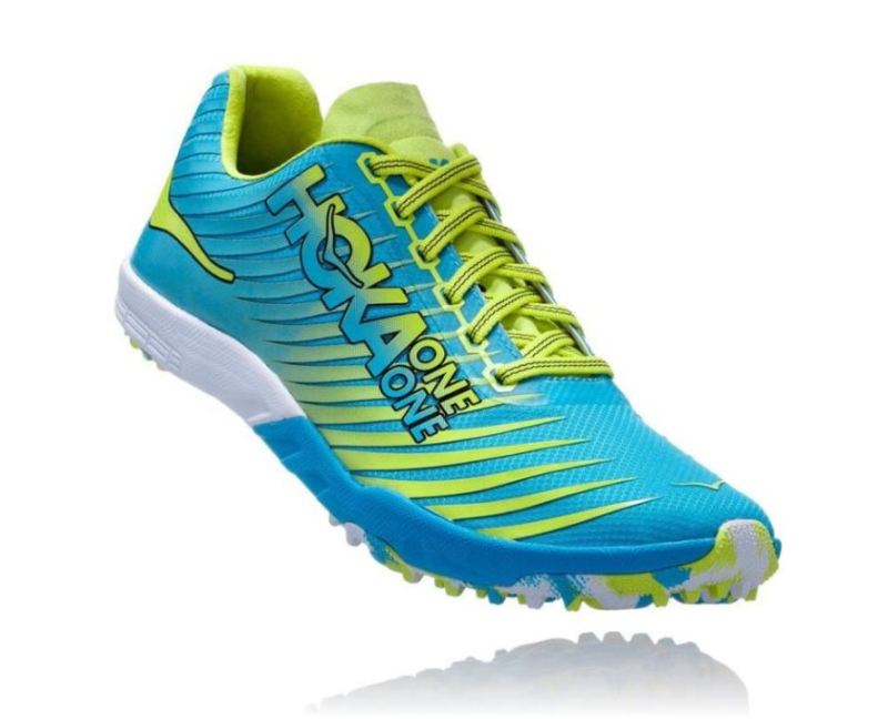 Hoka EVO XC Spikeless Cyan / Citrus pour femme