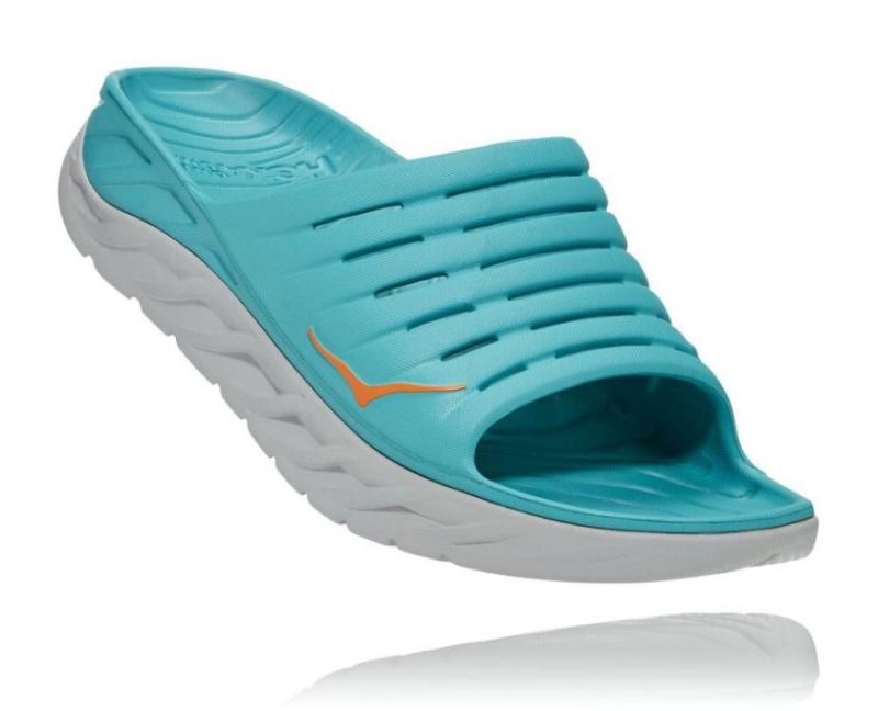 Hoka ORA Recovery Slide 2 pour homme Aquarelle / Blazing Orange