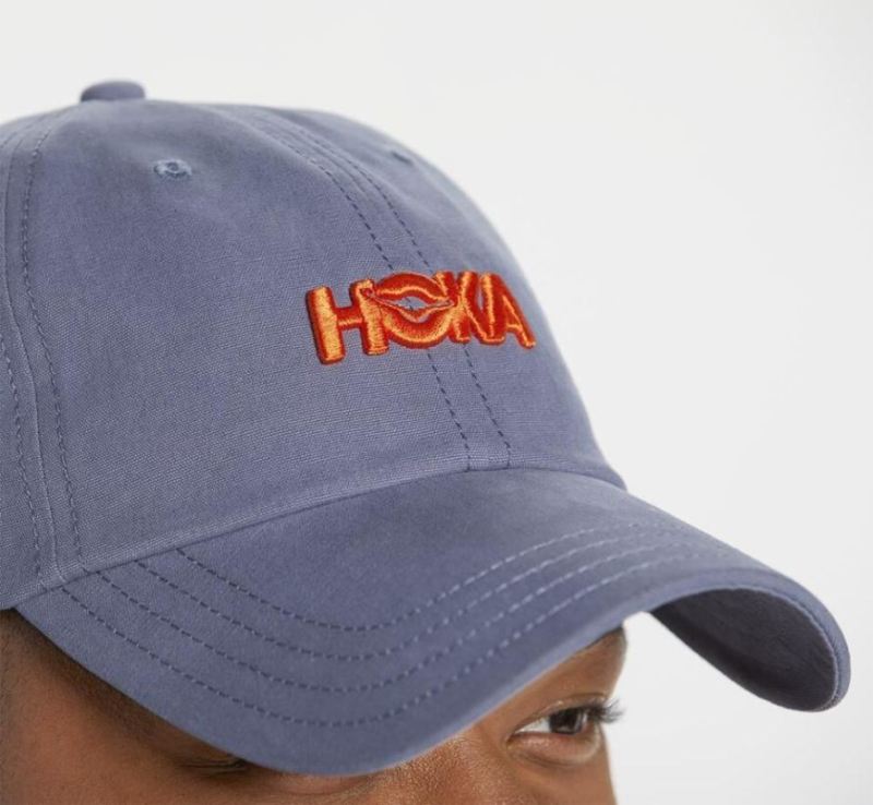 Casquette décontractée Hoka pour hommes Bleu-gris / VermillonOrange