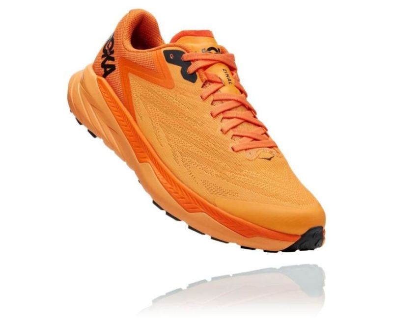 Hoka Zinal pour homme, orange flamboyant / orange kaki