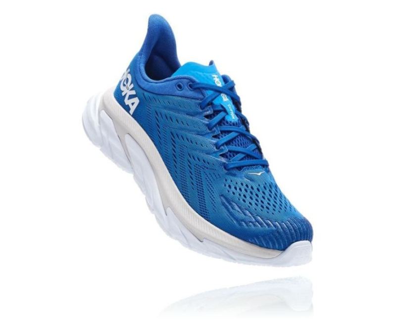 Hoka Clifton Edge pour homme Turkish Sea / Blanc