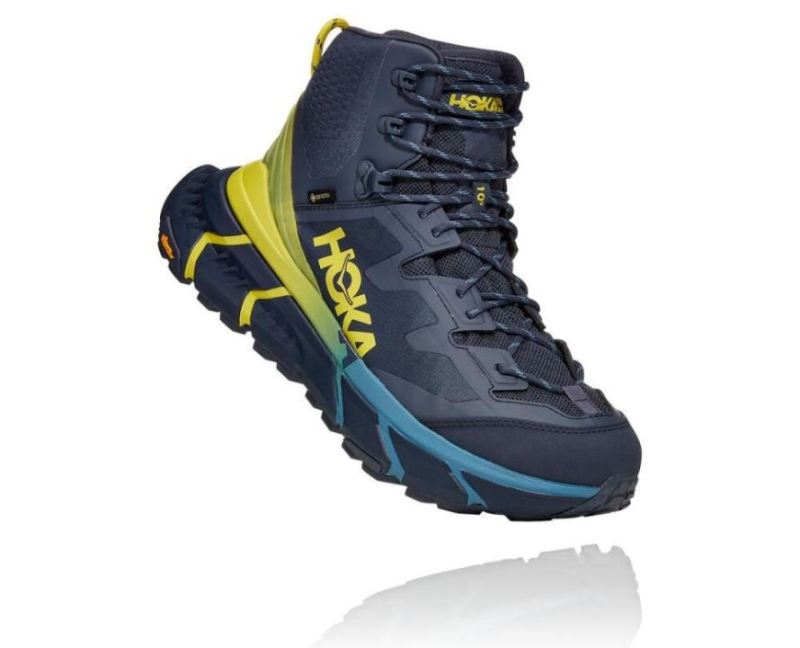 Hoka TenNine Hike GORE-TEX Ombre Blue / Green Sheen pour homme