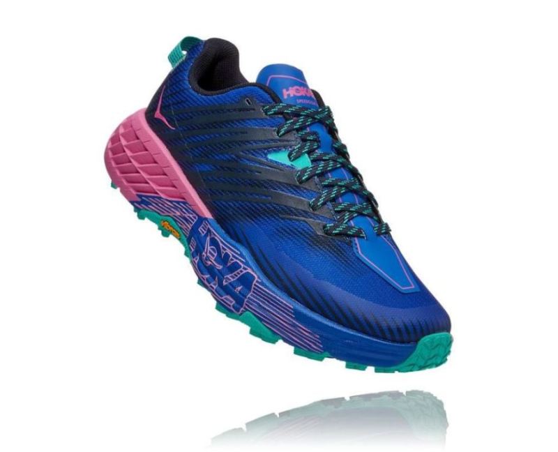 Hoka Speedgoat 4 pour femme Bleu éblouissant / Rose phlox