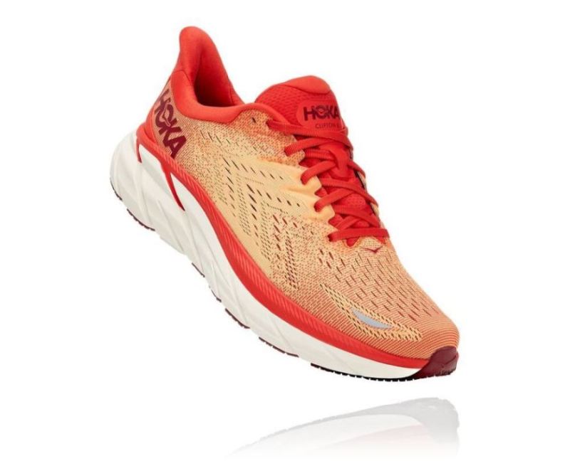 Hoka Clifton 8 Fiesta pour homme / Orange flamboyant