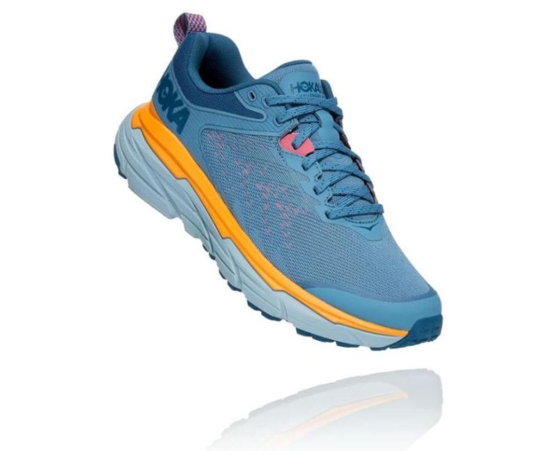 Hoka Challenger ATR 6 Provincial Blue / Saffron pour femme