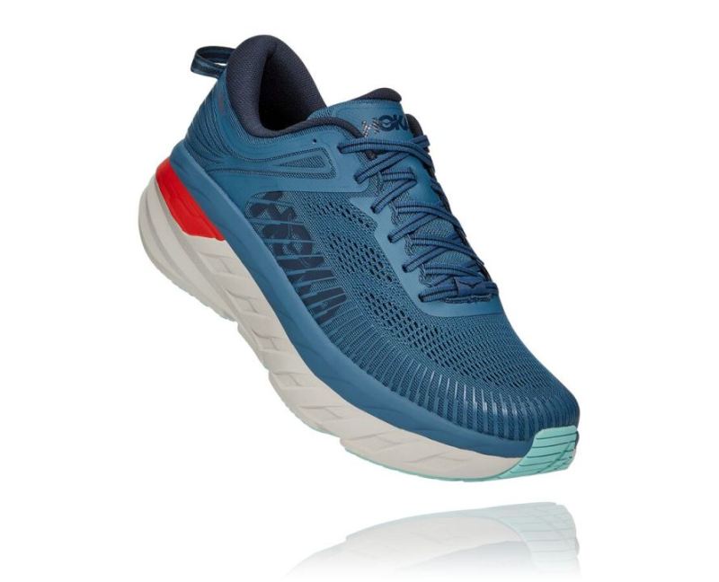 HOKA BONDI 7 POUR HOMMES REAL TEAL / OUTER SPACE