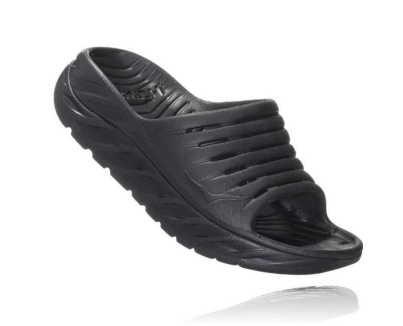 Claquettes de récupération Hoka ORA pour femme2 Noir / Noir