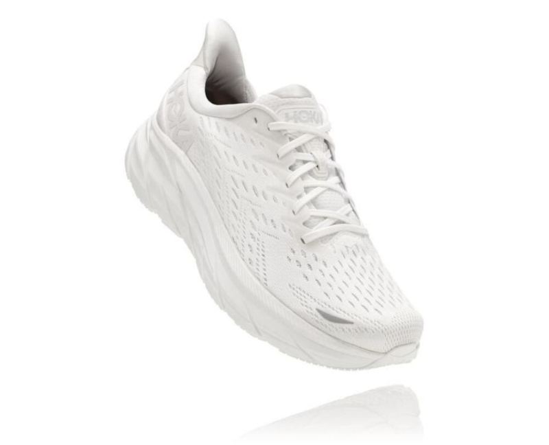 Clifton 8 pour femme Hoka Blanc / Blanc