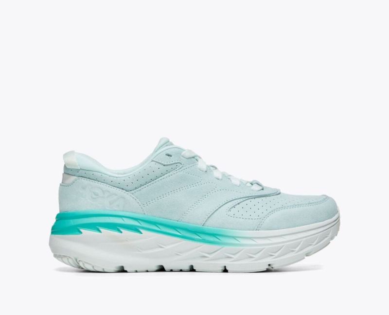 Hoka Bondi L Suede pour femme - Blue Glass / Atlantis