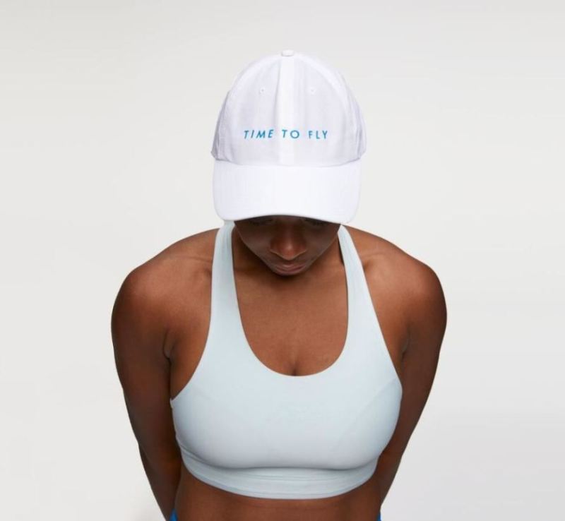 Hoka HOKA, bonnet décontracté pour femme, blanc/bleu diva