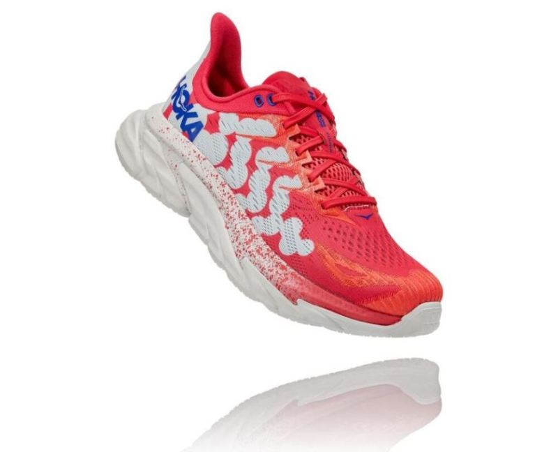 Hoka Clifton pour hommeEdge Geometric Paradise Pink / Blue Flower