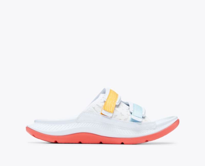 Hoka Ora Luxe pour homme - Blanc/ Camellia