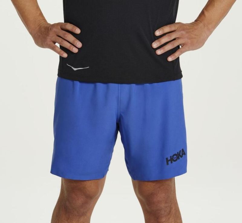 Hoka Glide 7" Short pour homme Dazzling Blue