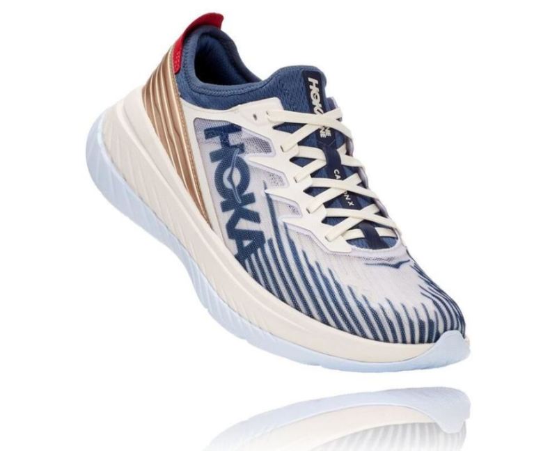 Chaussure de course longue distance Hoka Carbon X-SPE pour homme Tofu / Blanc