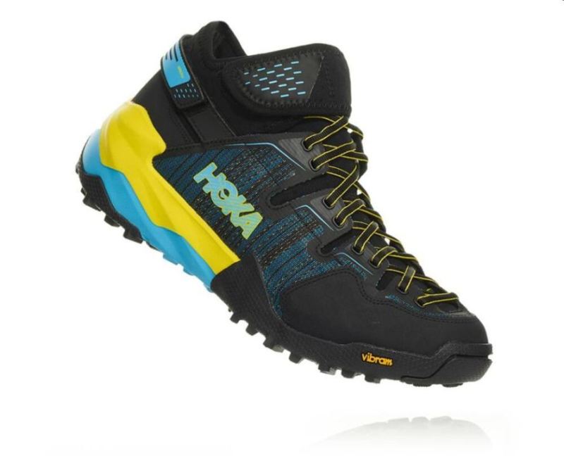 Chaussure de randonnée Hoka Sky Arkali pour homme Noir / Cyan / Citrus