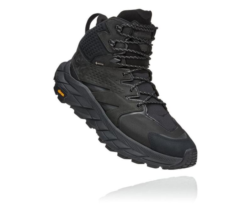 HOKA ANACAPA MID GORE-TEX POUR HOMMES NOIR / NOIR