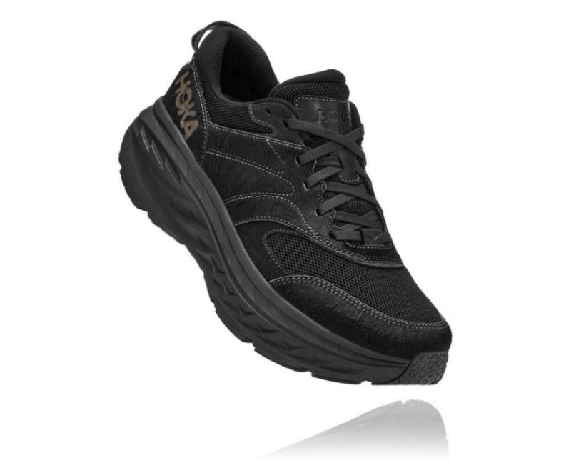 Hoka X Eg Bondi L pour homme Poils de vache noirs