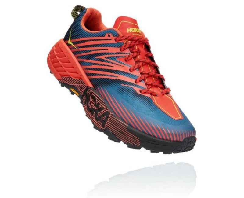 Hoka Speedgoat 4 Fiesta pour homme / Provincial Blue