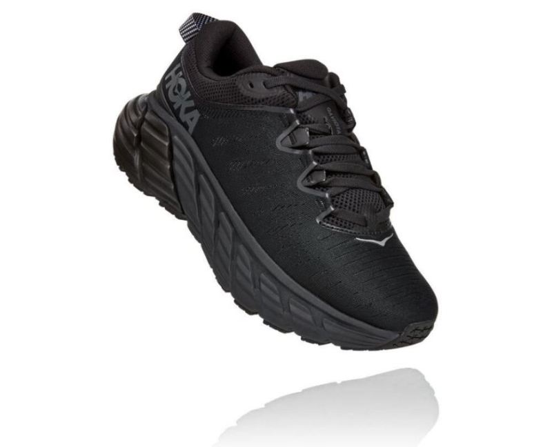 Chaussures de course sur route Hoka Gaviota 3 pour femme, noir/noir