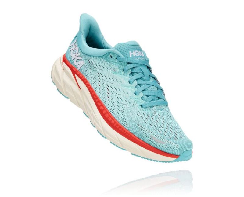 HOKA CLIFTON 8 AQUARELLE POUR FEMMES / BLEU COQUILLE D'ŒUF