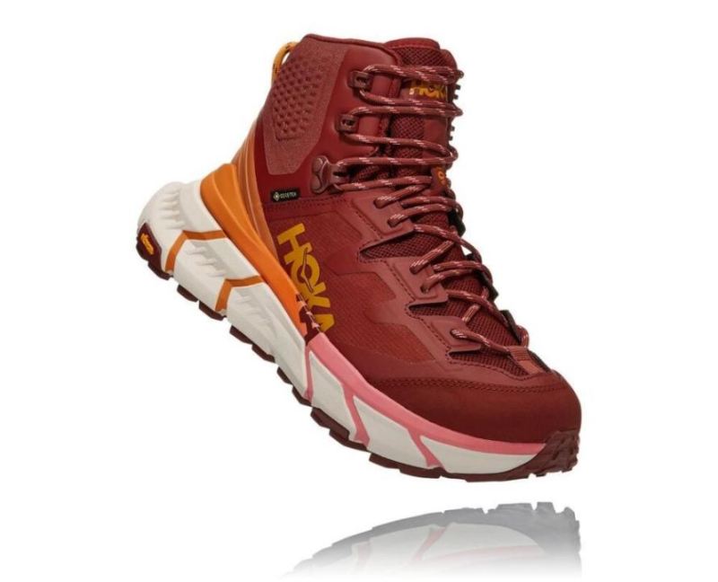 Chaussures Hoka TenNine Hike GORE-TEX pour femme Cherry Mahogany / Strawberry Ice