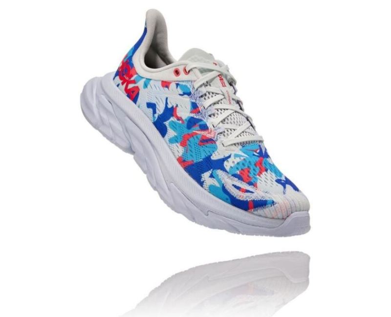 Hoka Clifton Edge Geometric Ballad pour femme Bleu / Fleur bleue