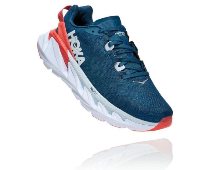 Hoka Elevon 2 pour femme Moroccan Blue / Hot Coral