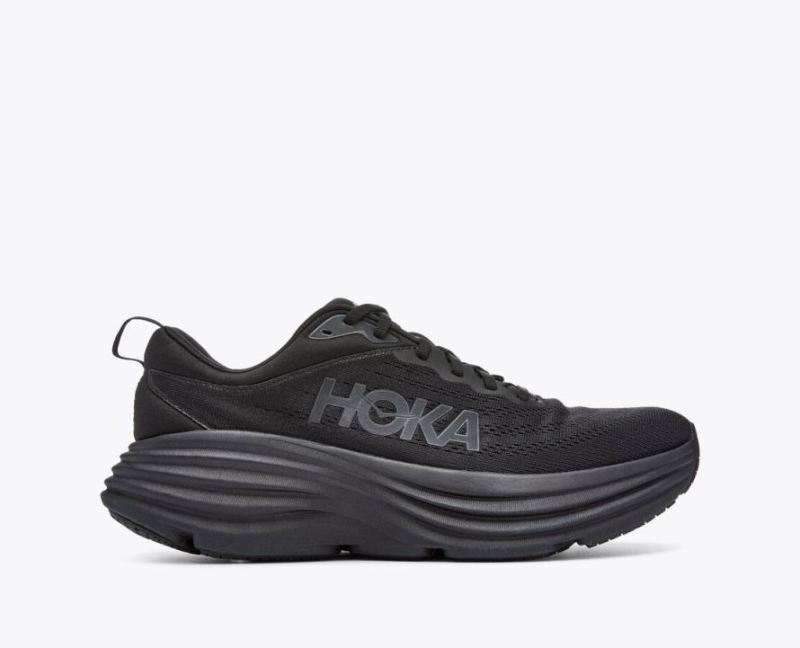 Hoka Bondi 8 pour homme - Noir / Noir